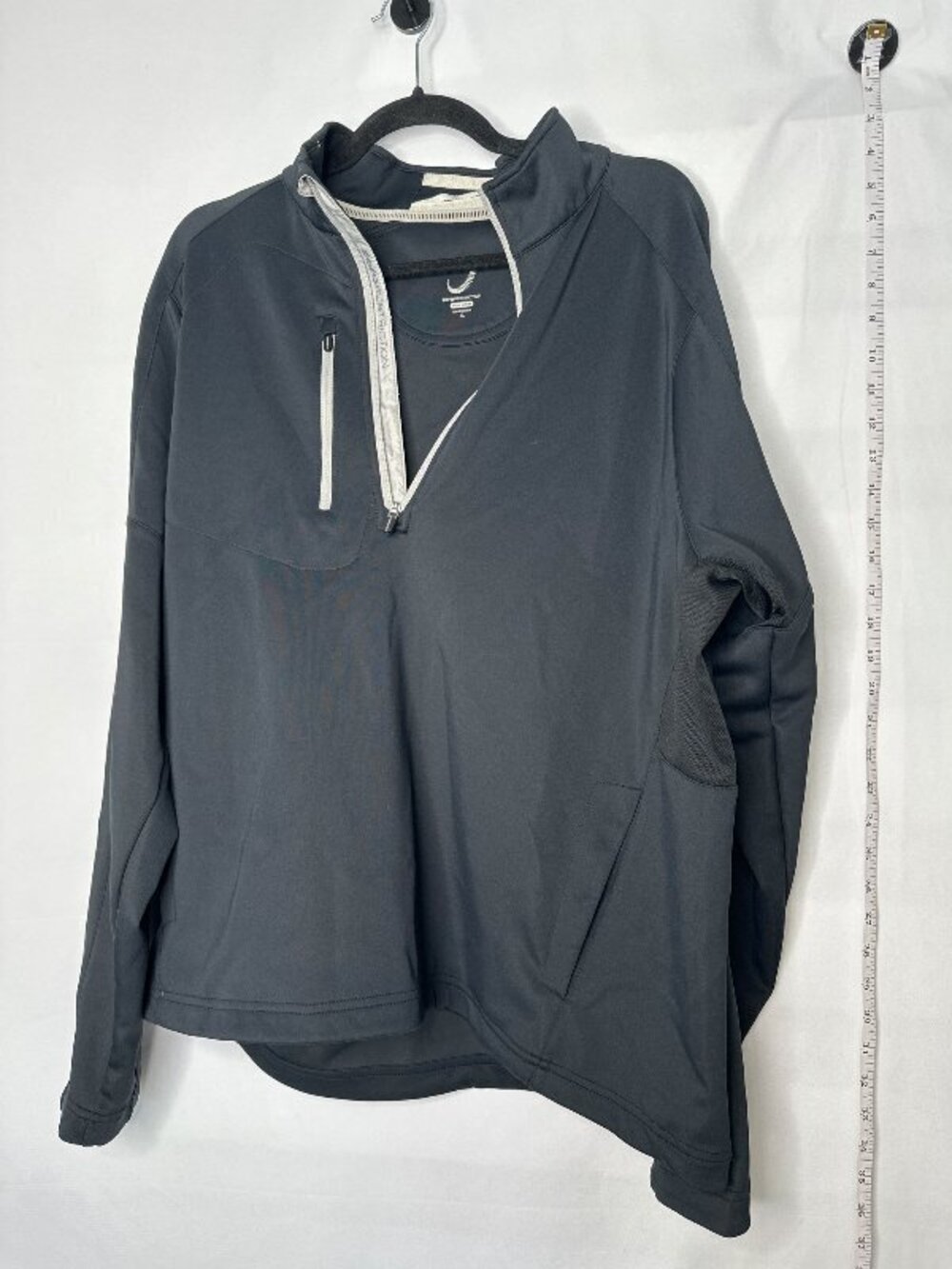Zero Restriction Tour Series Half-Zip Golf Pullover Men Black Gray Golf Outdoor